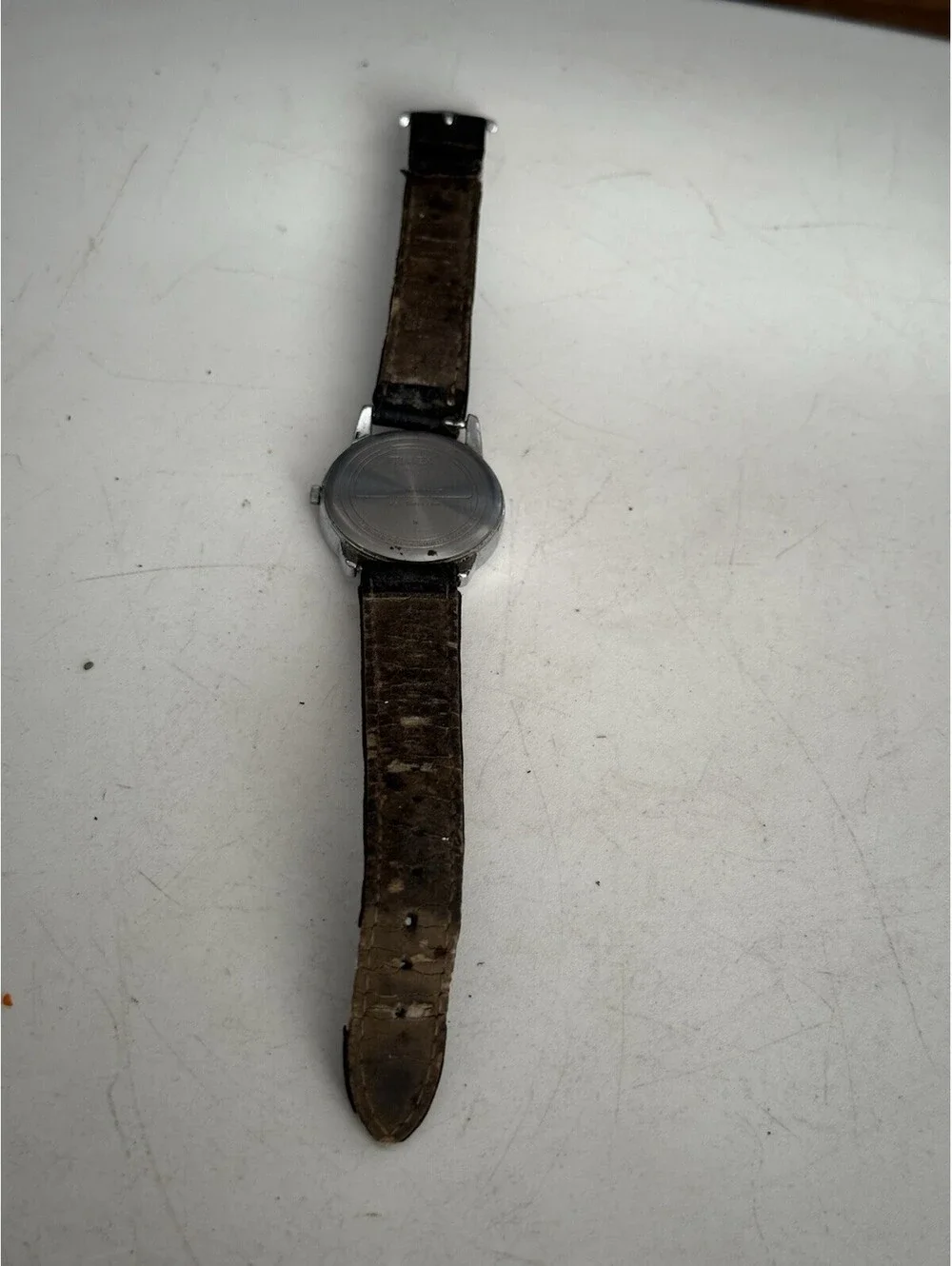 Vintage Timex Indiglo WR30M White Dial Backlight , ( Untested ) Looks Ok